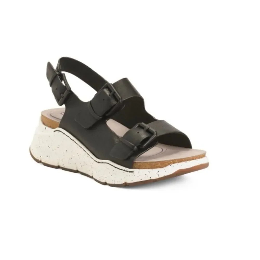 BIONICA | Womens Black Olin Leather Comfort Slingback Sandals NEW Size 11 Shoes